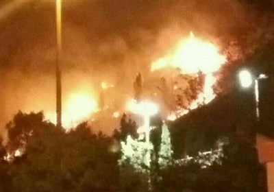 آتش سوزی درشهربازی اراک حادثه ساز شد آتش سوزی درشهربازی اراک