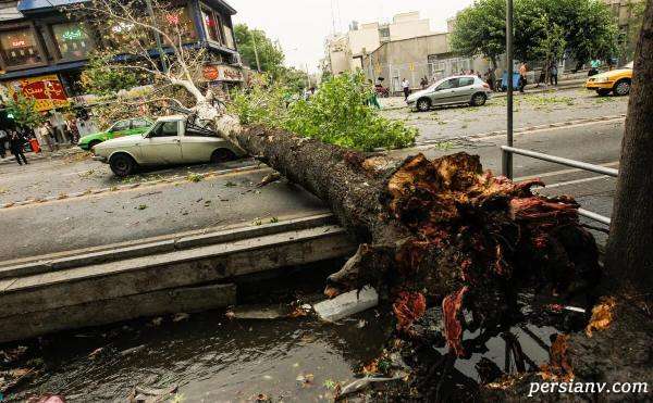 طوفان وحشتناک در ایران طوفان شدید