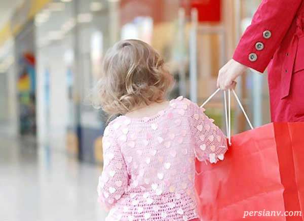 خریدن رفتن با کودک و روش های حل مشکلات