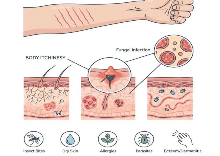 علت خارش بدن ؛ بررسی عوامل محیطی، حساسیتها و بیماریهای داخلی