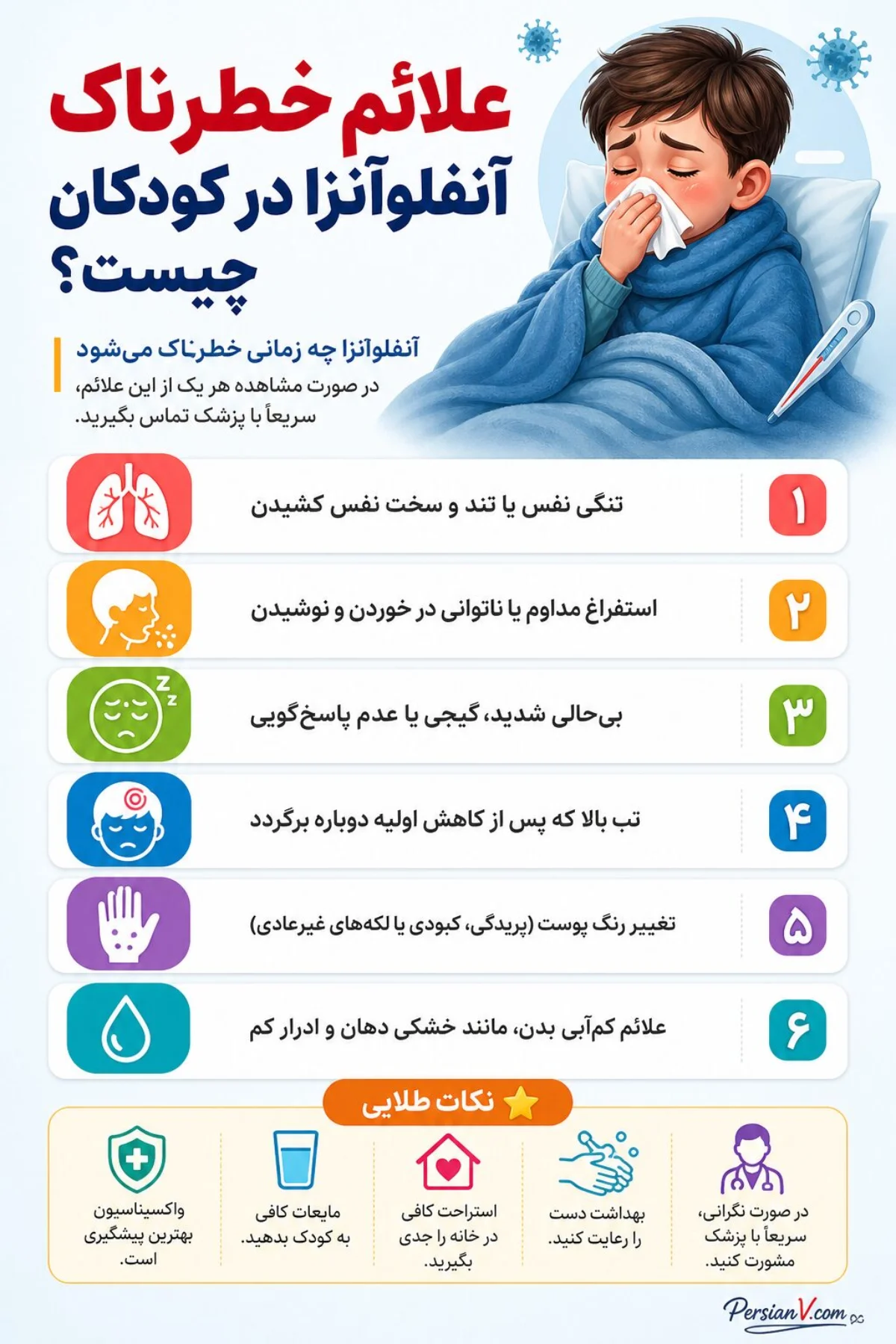 آنفلوآنزا چه زمانی خطرناک میشود آنفلوآنزا چه زمانی خطرناک میشود