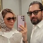 قاب تازه مینا مختاری همسر بهرام رادان در یک گوشه دنج ؛ ترکیب تابستانی کرم و گل‌دار