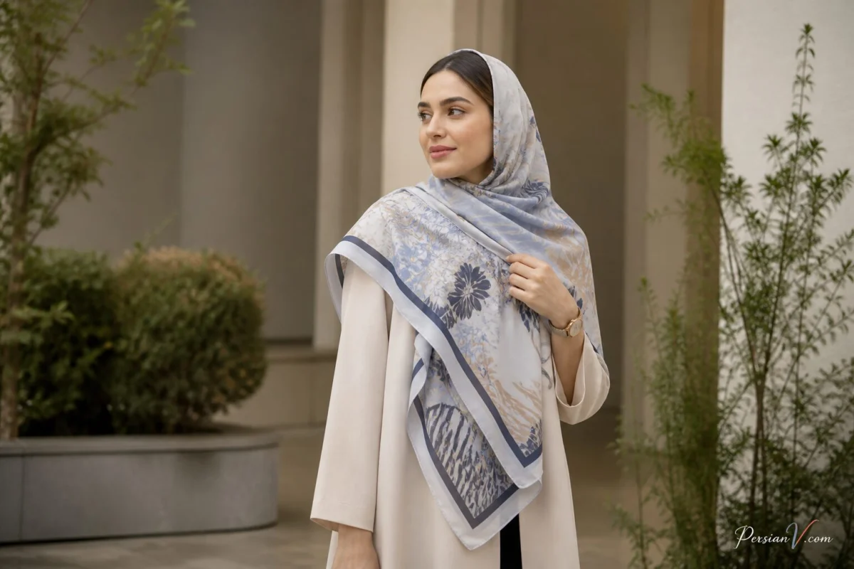 روسری طرح دار برای استایل محجبه روسری طرح دار برای استایل محجبه