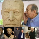 واکنش‌های دیدنی علی نصیریان به مجسمه‌های خودش؛ از ذوق‌زدگی تا انتقاد تند از یک سردیس + عک