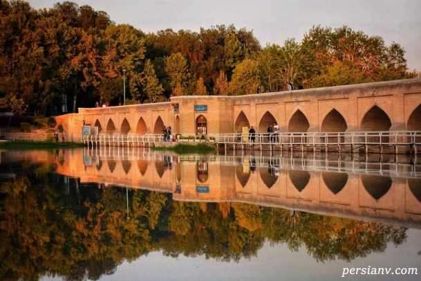 پل جویی اصفهان معروف به پل هفت دست و پل دریاچه