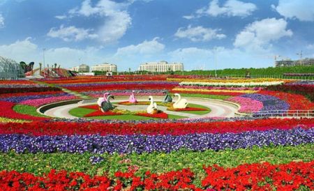 قشنگ ترین باغ گل های زیبا و طبیعی جهان در دبی ساخته شده است. باغ گل های طبیعی