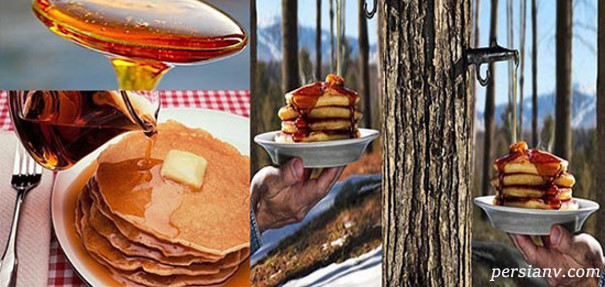پنکیک خوشمزه کانادایی غذاهای خوشمزه کانادایی