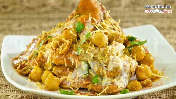 سموسا چات رستوران بمبئی چوپاتی