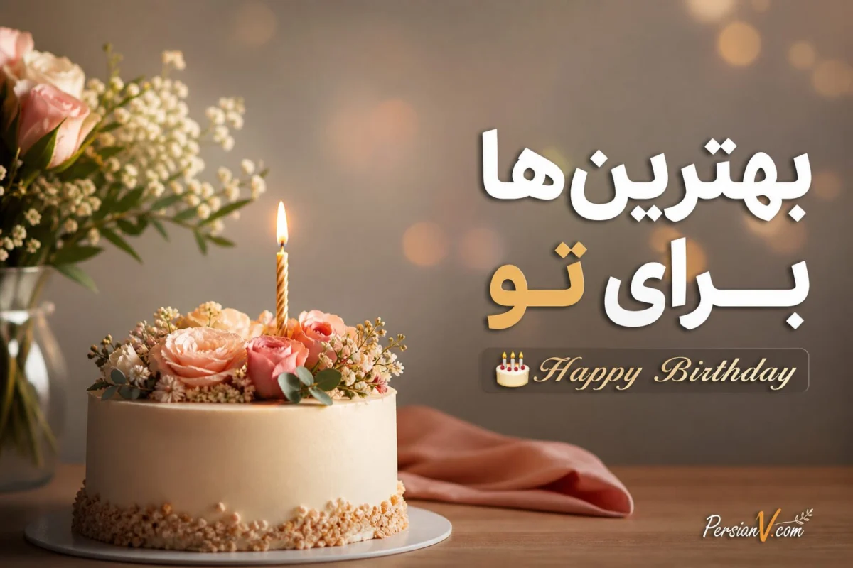 متن تبریک تولد باکلاس کوتاه با فونت خاص