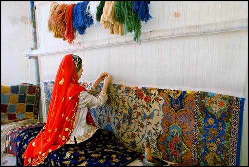 قالی بافی در ملایر