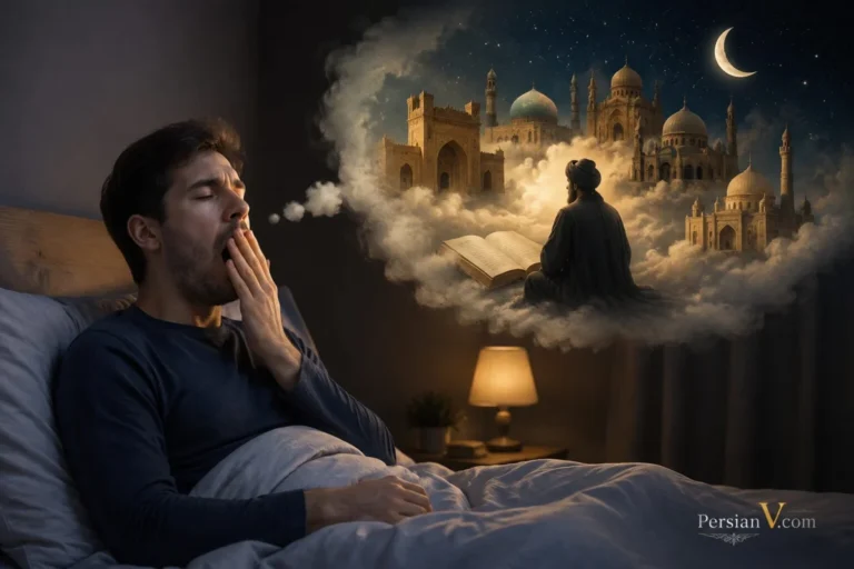 تعبیر خواب خمیازه کشیدن ؛ معنی خمیازه زیاد، گرفتن جلوی دهان و خمیازه در نماز