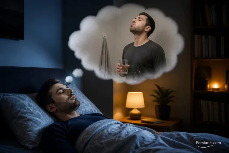 تعبیر خواب غرغره کردن ؛ معنی غرغره در گلو و غرغره با آب در خواب
