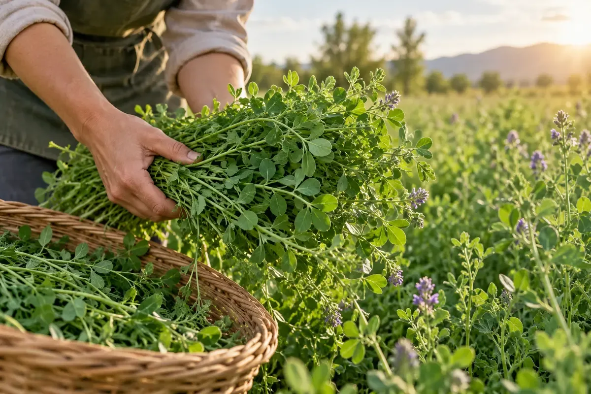 تعبیر خواب چیدن یونجه سبز و تازه