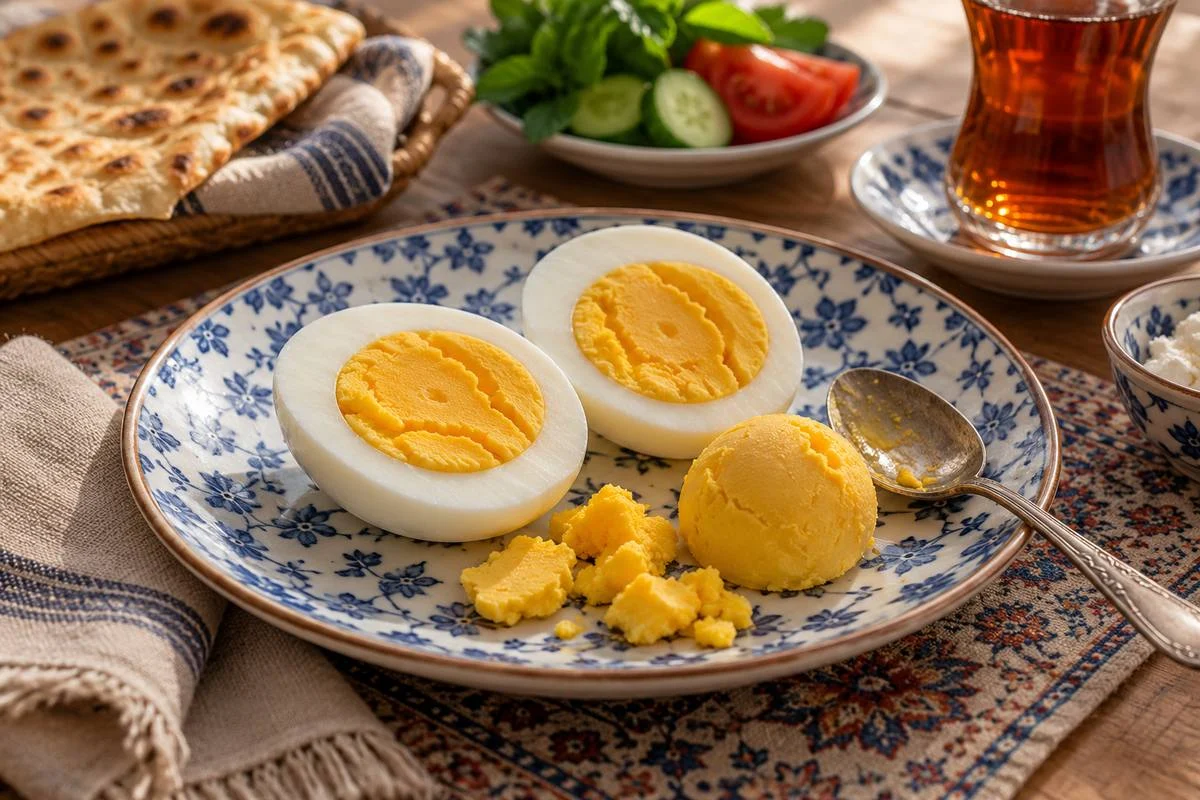 تعبیر خواب زرده تخممرغ پخته زرده پخته و زرده جداشده کنار تخممرغ آبپز در بشقاب