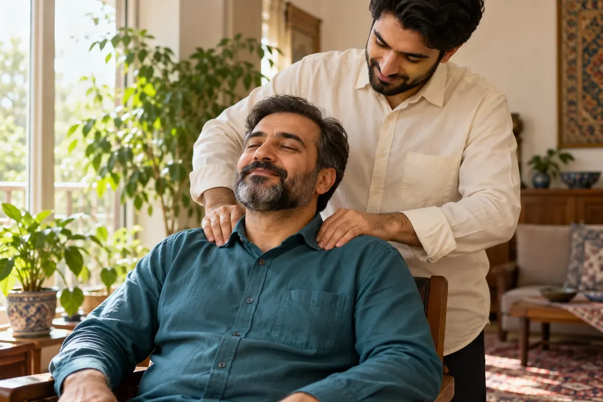 تعبیر خواب ماساژ شانه توسط فرد آشنا و احساس آسودگی