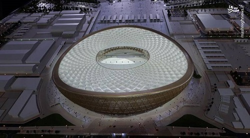 تصاویری از مراسم رونمایی از ورزشگاه لوسیل قطر