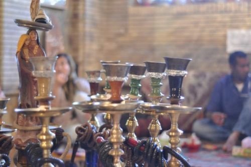 کاریکاتور قلیون در قهوه خانه ها کاریکاتور قلیون