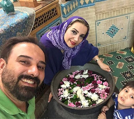 تصاویر هنرمندان در کنار همسر