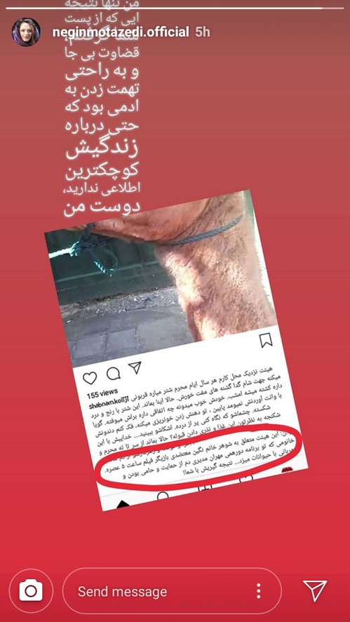 نگین معتضدی اینستاگرام هنرمندان 97