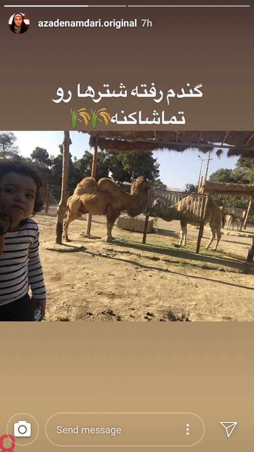 دختر آزاده نامداری اینستاگرام هنرمندان 105