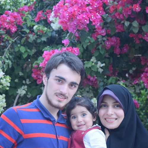 سید احمد خمینی و خاله و دختر خاله اش سید احمد خمینی