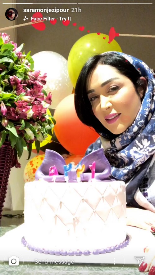 سارا منجزی پور اینستاگرام هنرمندان 134
