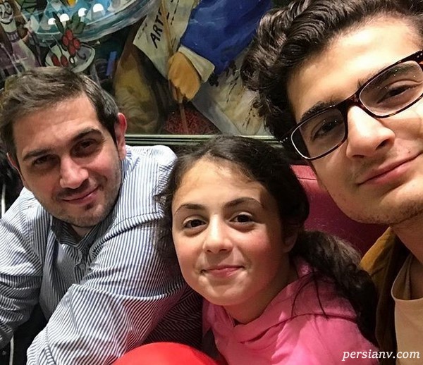 برادر محمدرضا گلزار و خواهرزاده هایش برادر محمدرضا گلزار