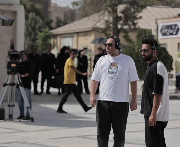 یونس حران اف کنار محمدحسین مهدویان در پشت صحنه