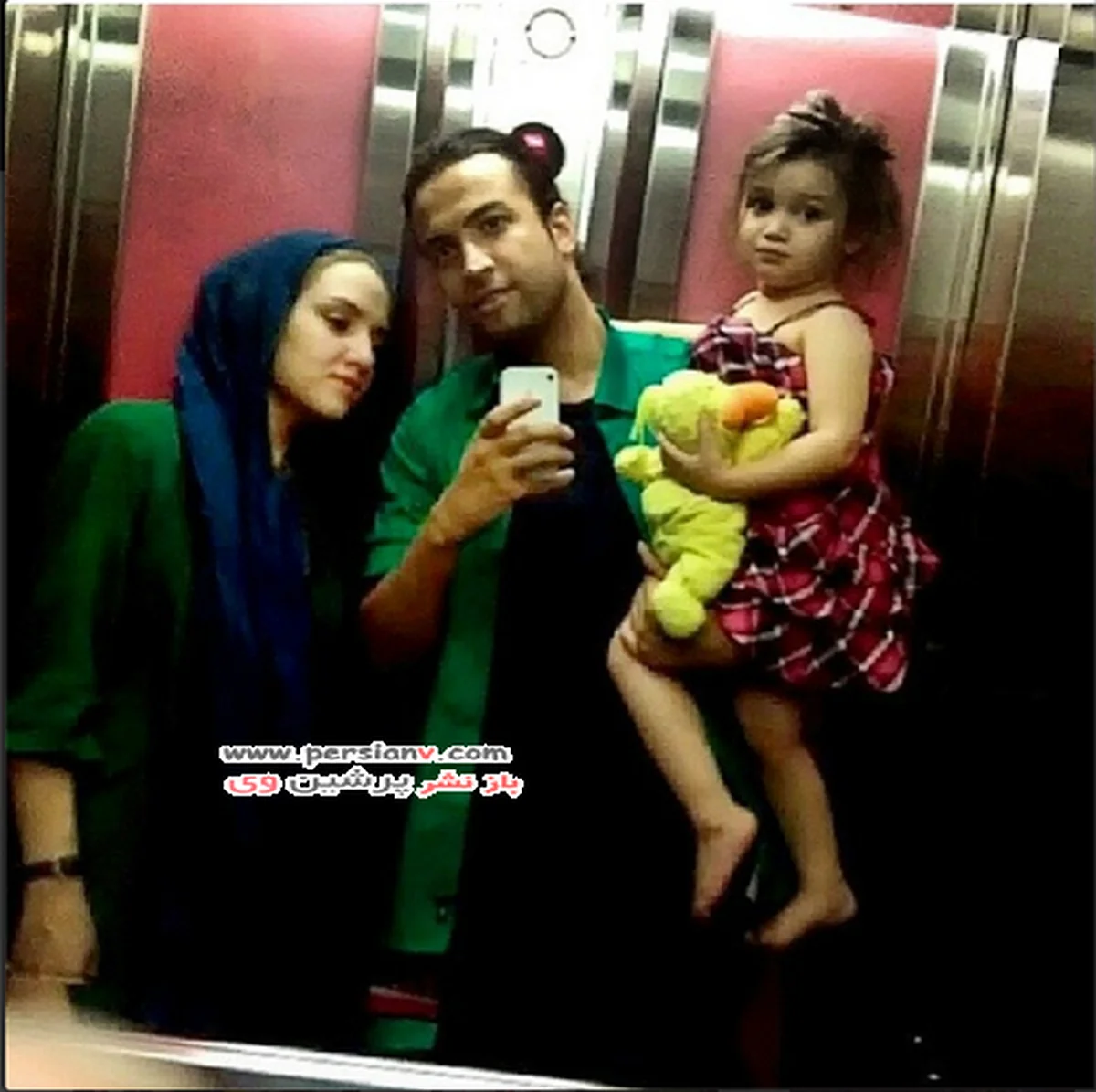بنیامین بهادری همسرش