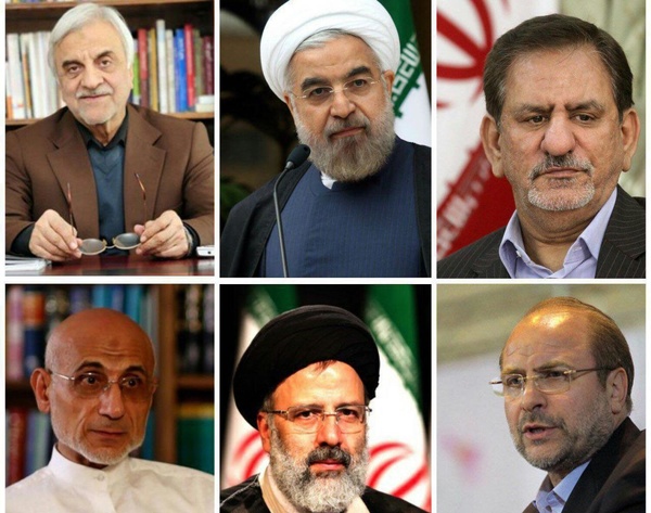 اسامی ۶ نامزد نهایی انتخابات ریاست جمهوری به طور رسمی اعلام شد