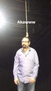 آقای مجری در برنامە زندە خودش را حلق آویز کرد! + تصاویر