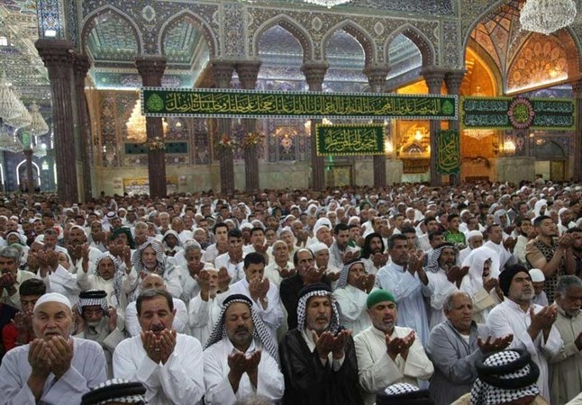 حال و هوای کربلا در روز نیمه شعبان تصاویر کربلا در نیمه شعبان