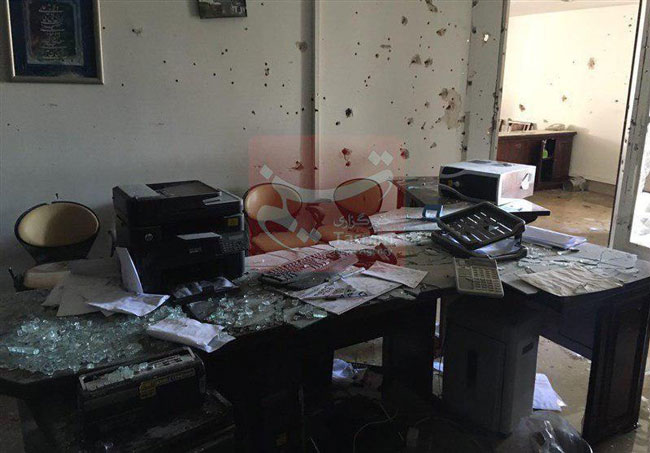 دفتر کار یکی از نمایندگان مجلس پس از حملات امروز