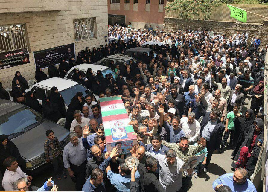 تشییع پیکر حجتالاسلام تقوی ، از شهدای حادثه تروریستی مجلس تشییع پیکر حجتالاسلام تقوی