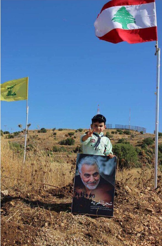 سردار سلیمانی در مرز با فلسطین
