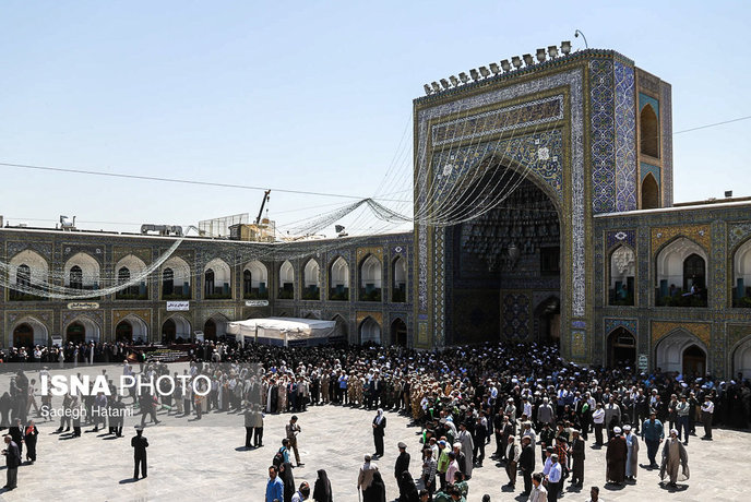 مراسم تشییع پیکر همسر آیتالله علم الهدی مراسم تشییع همسر آیتالله علمالهدی