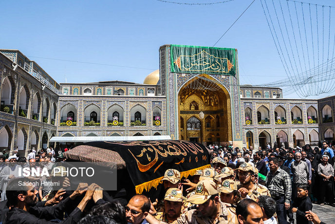 مراسم تشییع پیکر همسر آیتالله علم الهدی مراسم تشییع همسر آیتالله علمالهدی