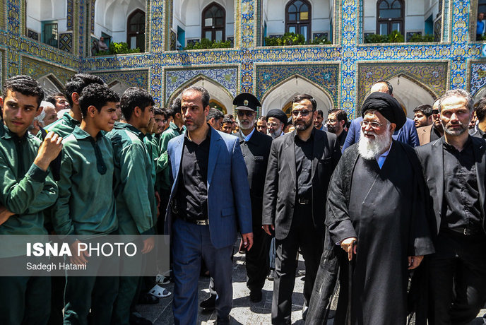 مراسم تشییع پیکر همسر آیتالله علم الهدی مراسم تشییع همسر آیتالله علمالهدی
