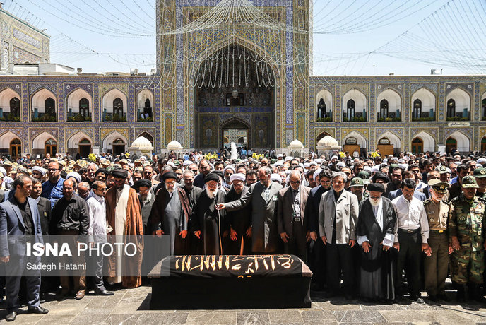 مراسم تشییع پیکر همسر آیتالله علم الهدی مراسم تشییع همسر آیتالله علمالهدی