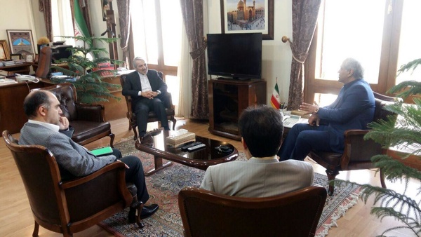 ديدار صميمانه مهران مدیری با نوبخت سخنگوی دولت! دیدار مهران مدیری با نوبخت