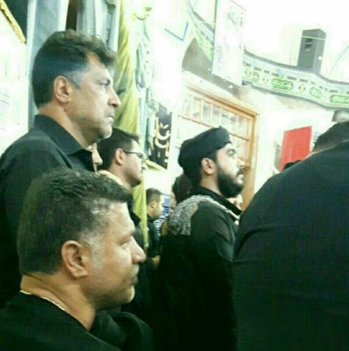 علی دایی در مراسم عزاداری