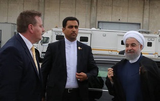 خودروی زیبای حسن روحانی در نیویورک