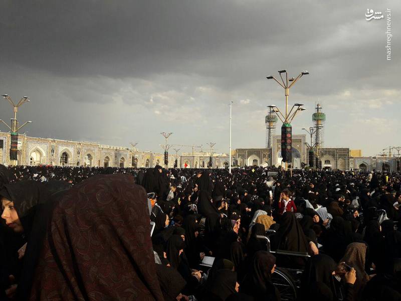 مراسم تشییع شهید حججی در مشهد