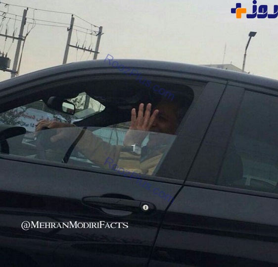 مهران مدیری در اتوبان همت