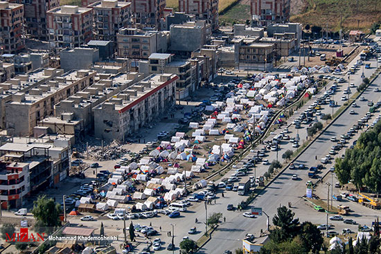 اسکان زلزله زدگان کرمانشاه