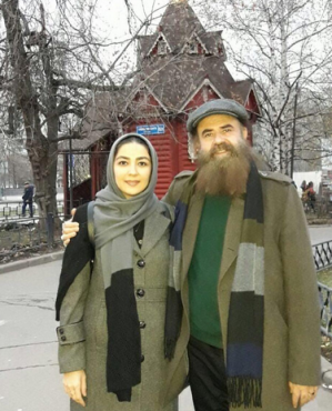 سارا صوفیانی با همسرش