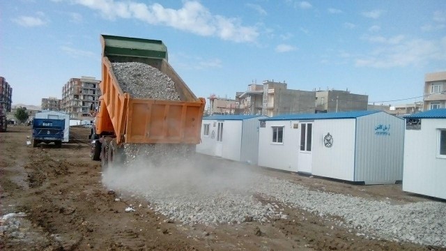 واژگونی کانکس‌ها در سرپل‌ ذهاب 
