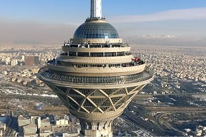 برج میلاد در برف ناپدید شد!