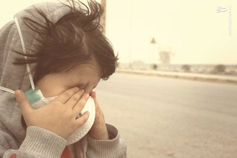 کودکی در آلودگی هوا آلودگی هوا در خوزستان