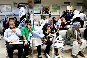 شیوع بیماری‌های تنفسی در خوزستان در اثر ریزگردها
